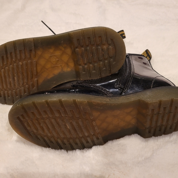 Dr. Martens 1460J Softy T Leather Kid’s Lace Up Boots Black Size 4 - Picture 7 of 7